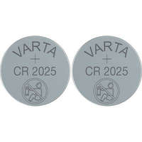 Varta CR2025 lítium gombelem, 3 V, 170 mAh, 2 db, Varta BR2025, DL2025, ECR2025, KCR2025, KL2025, KECR2025, LM2025