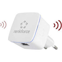 Renkforce WLAN hatótáv növelő, Wifi jelerősítő 300 Mbit/s 2.4 GHz, Renkforce RF-WR-N300MINI
