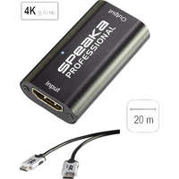 SpeaKa Professional Prémium HDMI 4k/Ultra-HD Csatlakozókábel[1x HDMI dugó - 1x HDMI dugó]6.00 mFeketeSpeaKa Professional