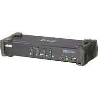 Aten 4 portos KVM switch, (billentyűzet, video, egér) elosztó, és USB 2.0 Hub Aten CS1764A-AT-G