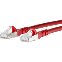 Metz Connect RJ45 Hálózati csatlakozókábel, CAT 6A S/FTP [1x RJ45 dugó - 1x RJ45 dugó] 1 m, piros BTR Netcom
