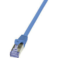 LogiLink RJ45 Hálózati csatlakozókábel, CAT 6A S/FTP [1x RJ45 dugó - 1x RJ45 dugó] 3 m, kék LogiLink