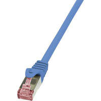 LogiLink RJ45 Hálózati csatlakozókábel, CAT 6 S/FTP [1x RJ45 dugó - 1x RJ45 dugó] 0,25 m, kék LogiLink