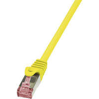 LogiLink RJ45 Hálózati csatlakozókábel, CAT 6 S/FTP [1x RJ45 dugó - 1x RJ45 dugó] 0,25 m, sárga LogiLink