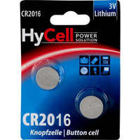 HyCell CR2016 lítium gombelem, 3 V, 70 mA, HyCell BR2016, DL2016, ECR2016, KCR2016, KL2016, KECR2016, LM2016