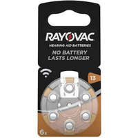 Rayovac ZA13 hallókészülék elem, cink-levegő, 1,4V, 310 mAh, 6 db, Rayovac ZA13, PR48
