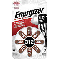 Energizer ZA312 hallókészülék elem, cink-levegő, 1,4V, 160 mAh, 8 db, Energizer ZA312, PR41