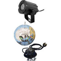 Eurolite Tükörgömb készlet LED-es spottal, 20 cm, eurolite 50101856