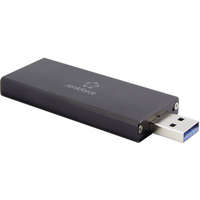 Renkforce USB-s merevlemez ház M.2 SSD-hez, USB 3.0, alumínium, Renkforce U3-M2