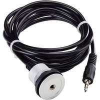 Schlegel Jack hosszabbító kábel, 1x 3,5 mm jack dugó - 1x 3,5 mm beépíthető jack aljzat, 2 m, fekete, Schlegel