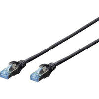 Digitus RJ45-ös patch kábel, hálózati LAN kábel CAT 5e SF/UTP (1x RJ45 dugó - 1x RJ45 dugó) 5 m Fekete 972146