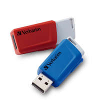 Verbatim Pen Drive 32GB Verbatim Store &#039;n&#039; Click USB 3.2 Gen 1 piros-kék 2db/cs (49308)