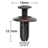 univerzális csavaros kárpit, burkolat rögzítő műanyag klipsz, bolha, kapocs CYT0137 (6mm)