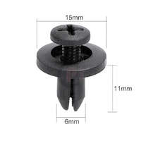 univerzális csavaros kárpit, burkolat rögzítő műanyag klipsz, bolha, kapocs CYT0180 (6,25mm)
