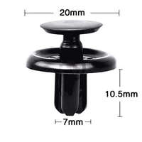 univerzális feszítőhüvelyes kárpit, burkolat rögzítő műanyag klipsz, bolha, kapocs CYT1235 (7mm)