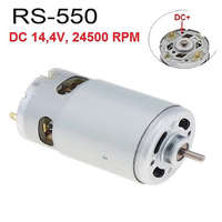  RS-550 egyenáramú csere motor, DC 14,4V, 24500 fordulat, hajtó fogaskerék nélkül, akkus Li-ion akkumulátoros gépekhez