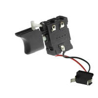 Indító kapcsoló, nyomógomb; Kompatibilis például: Akkus elektromos kéziszerszámokhoz, EINHELL, PARKSIDE, MAKITA, SKIL, DEDRA, TRYTON, MACALLISTER, 4513926, 650556-9, 650672-7, E-CD 18/48 Li-i-Solo, 8281D, 8271D, 6281D, 6271D, DED7883-LI, TDV1235