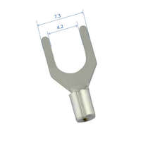 Villás saru. 4,3mm M4, 0,5...1,5 mm²