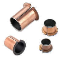 Acél karimás SF-1F persely, bronz bevonatolt, önkenő csapágy 15-10x8x6mm