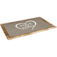 4-Home Flamingo Shabby Chic alátét, barna, 43 x 28,5 cm