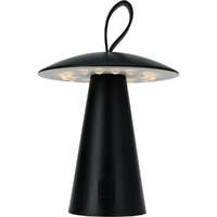 4-Home Boise kültéri hordozható LED asztali lámpa, fekete, USB, 15 x 17 cm, műanyag, fekete