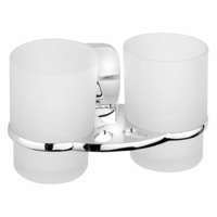 Aqualine AQUALINE RB105 Rumba dupla pohártartó, tejüveg