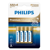 Philips Philips AAA 1,5 V Premium Alkaline elem, 4 db