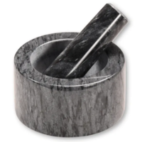 Kesper Kesper 71504 Márvány mozsár kalapáccsal, fekete,cm átmérő 13 cm