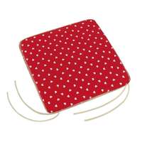 Bellatex Bellatex Adéla Szívek sima székpárna piros, 40 x 40 cm