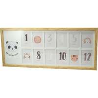 4-Home Panda gyermek képkeret, 60 x 25 x 1,8 cm, MDF, 12x 6 x 9 cm