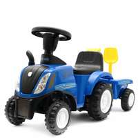 Baby Mix Baby Mix New Holland gyerek traktor pótkocsival ésszerszámokkal , kék, kék