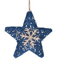 4-Home Miram karácsonyi függő csillag, 13,5 x 13,5 cm