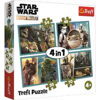 Trefl Trefl Puzzle Mandalorian és világa, 4 az 1-ben 35, 48, 54, 70 darab