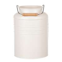 Autronic Fém váz Pail krém, 13 x 18 x 26 cm