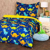 4Home 4Home Dino pamut gyermek ágyneműhuzat, 140 x 200 cm, 70 x 90 cm