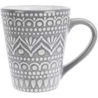 4-Home Ethnic kőagyag bögre, 300 ml, szürke, szürke