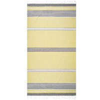 4-Home HOME ELEMENTS Fouta törölköző zöld/ szürke, 90 x 170 cm