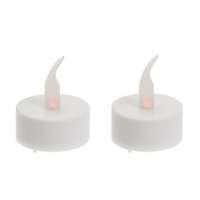 4-Home LED villogó teásgyertyák, 3,8 cm, 2 db-os szett,elemes, időzítővel