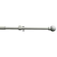 Gardinia Golyó széthúzható karnis szett 16/19 mm fehér,120 - 230 cm, gyűrűk nélkül, fehér, 120 - 230 cm