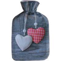 4-Home Szív termofor palack polár huzattal