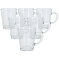 4-Home EH 6 db-os üveg eszpresszócsésze készlet, 70 ml