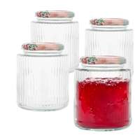 Altom Altom befőttesüvegek fedővel és címkével 450 ml, 4 db, 450 ml