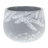 4-Home Winter pot beton virágtartó, 15,5 x 11 cm