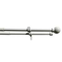 Gardinia Golyó dupla karnis szett, széthúzható 16/19mm fehér, 200-350 cm, gyűrűk nélkül., 200 - 350 cm
