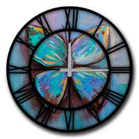 Wallity Blue Butterfly 5050MS-024 falióra, 50 cm