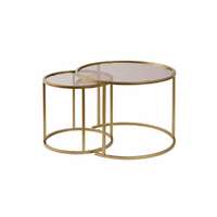 Hanah Home Aurum Gold and Bronze konferenciaasztal-készlet 60cm, 2 db, bronz