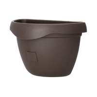 Plastia Siesta fali önöntöző virágtartó, csokoládé, 29 cm, barna