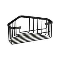 Gedy GEDY 2483-14 Smart sarokpolc zuhanyzóhoz, 20 x 8 x15,1 cm, fekete matt, fekete