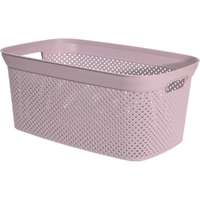4-Home Excellent tisztaruha kosár rózsaszín, 35 l