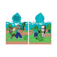 4-Home Minecraft Time to Mine gyerek poncsó, 50 x 115 cm